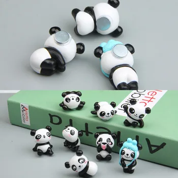 8PCS Srčkan Panda Hladilnik Magneti Nalepke Igrače Hladilnik Dekoracijo Imetnik Doma Dekor Otrok, Rojstni dan, Darila za Chilaren Otroci