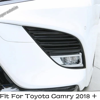 Sprednji Odbijač meglenke Svetilke Okvir Okrasni Pokrov Trim Za Toyota Camry 2018 -2021 ABS Chrome Svetle Dodatki Zunanjost Kit